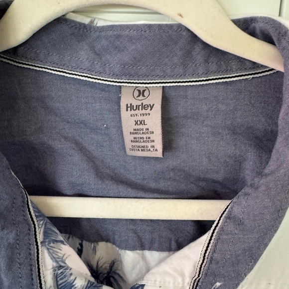 Hurley short sleeve button down, XXL, Hawaiian print - Picture 4 of 4